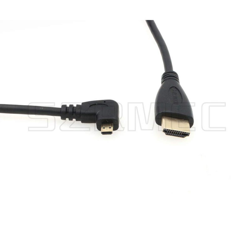 SZRMCC Right Angled Micro HDMI to HDMI High Speed Coiled Cable for Tablet Canon Sony DSLR Camera ATOMOS Monitor - Image 3